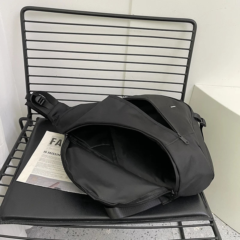 Sling Bags for Men Large Capacity Man Chest Bag Casual Travel Unisex Crossbody Bag Nylon Storage Shoulder Bag Student Backpacks260415BJ - view 5