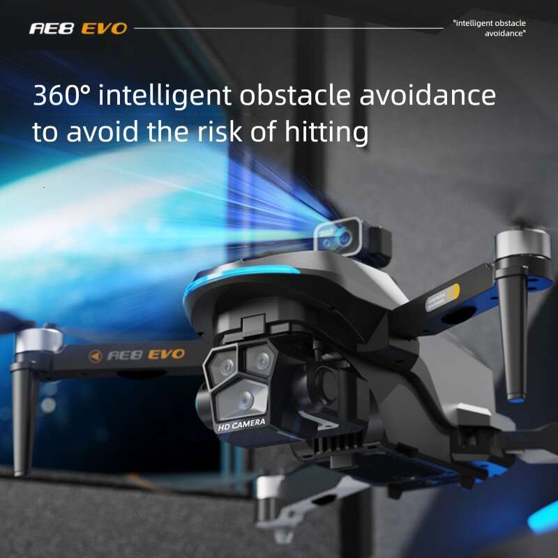 AE8 EVO GPS Drone Brushless Motor 4K HD Camera Auto Return Obstacle Avoidance Long Flight Foldable RC Quadcopter Aerial Photography CKS