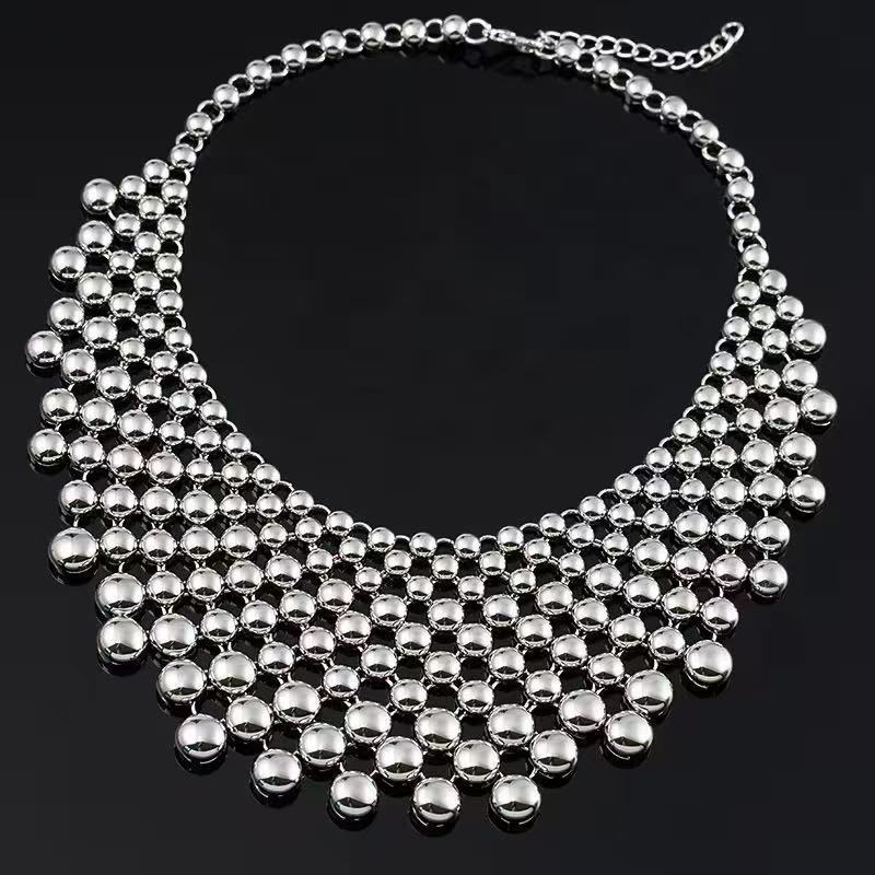 Best-selling exaggerated shawl necklace light luxury high-end fashion versatile unique niche style for women250305