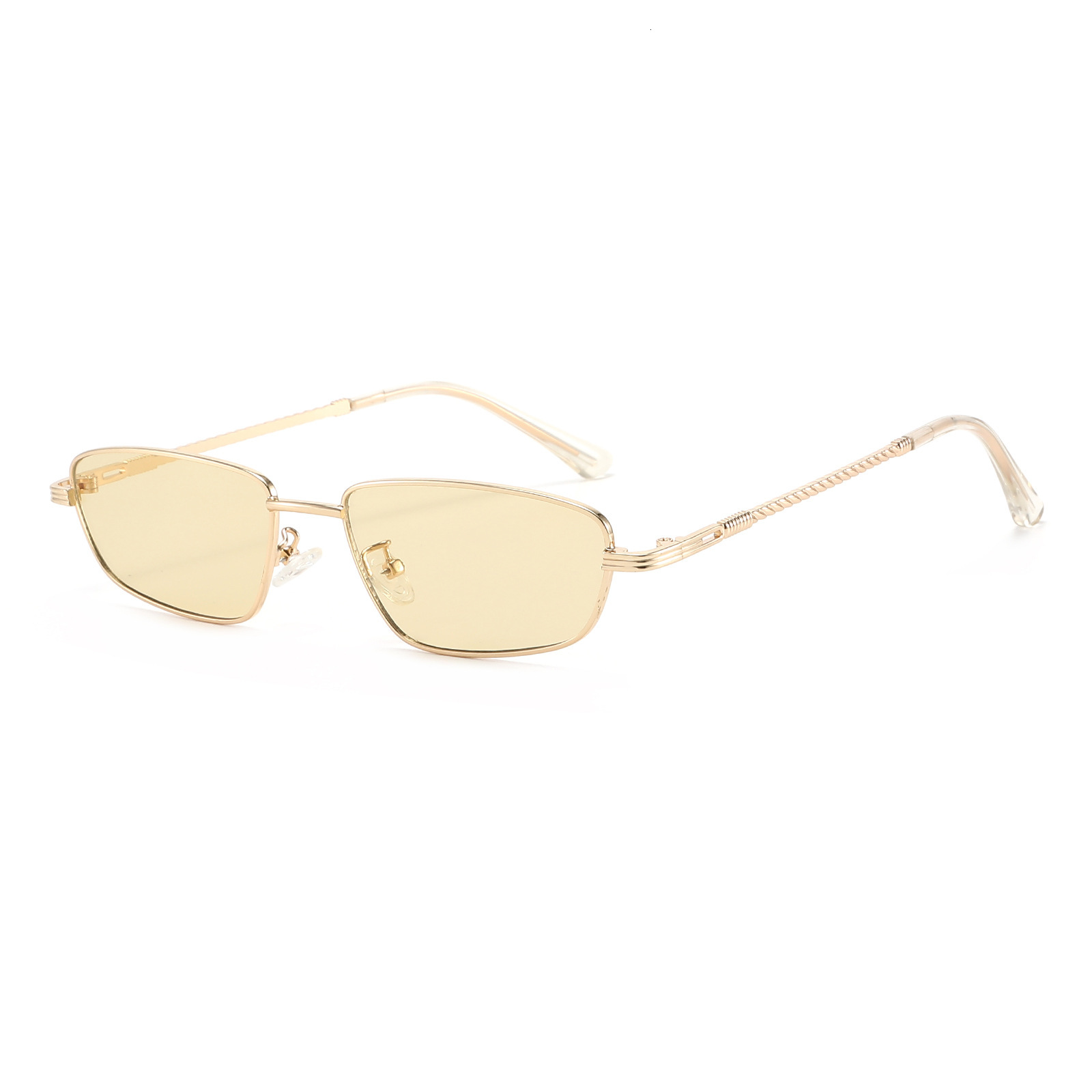 New European and American style small-frame square sunglasses, fashionable and versatile, suitable for street photography, with a simple and high-end 