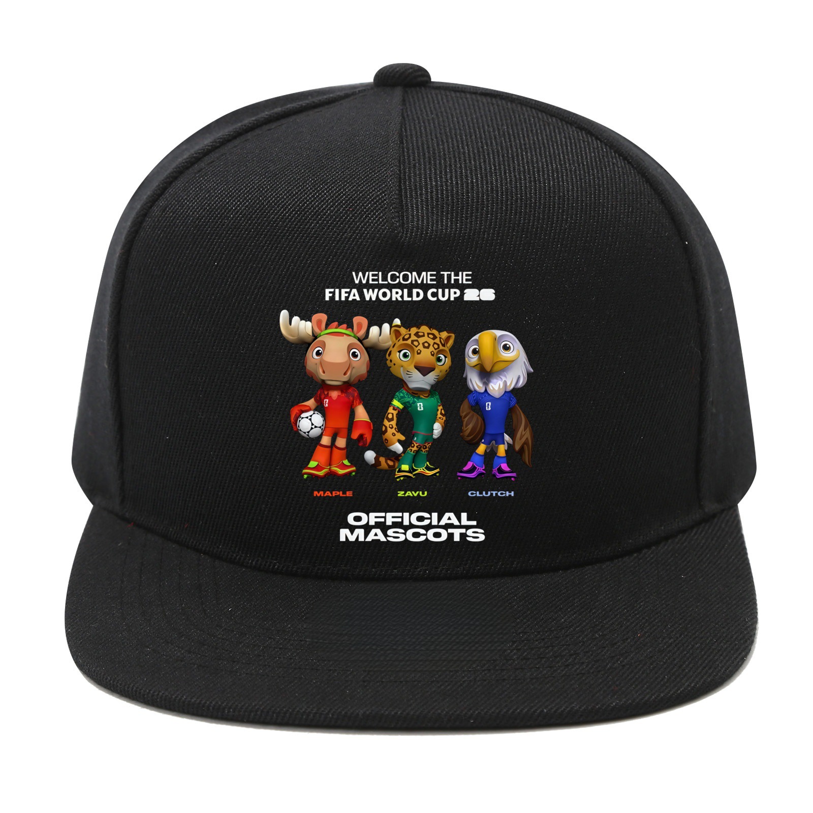 2026 World Cup Football Elements Fan Baseball Brazil Germany Black Duckbill Cap Unisex Fashion Sports Golf Leisure Hats