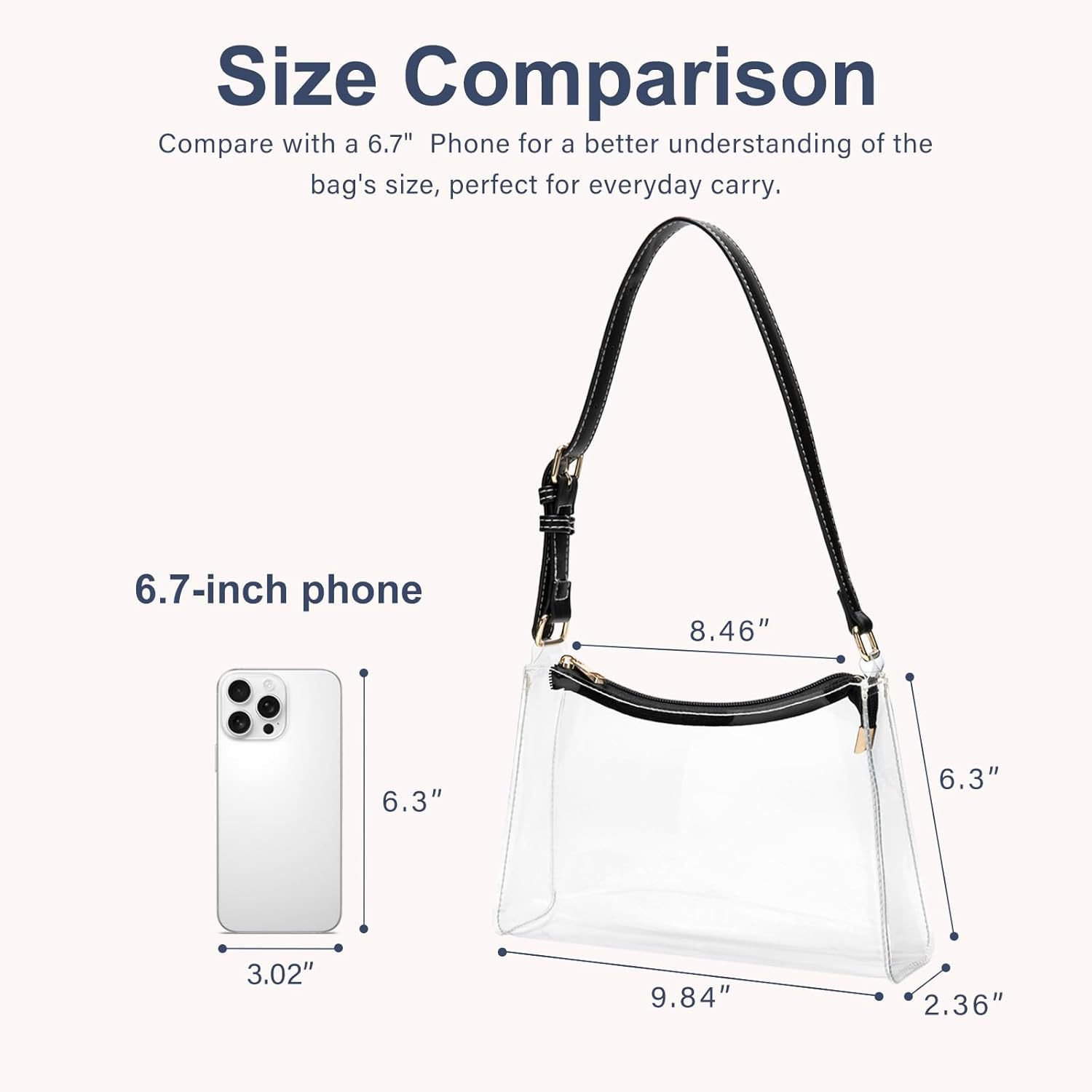 2026 new PVC One Shoulder Crossbody Shoulder Bag Gym Portable Waterproof Beach Coin Storage Bag