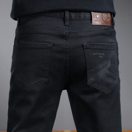 Korean version elastic washed designer tight jeans luxury men's fashion high-quality black retro American business casual pants youth outdoor str