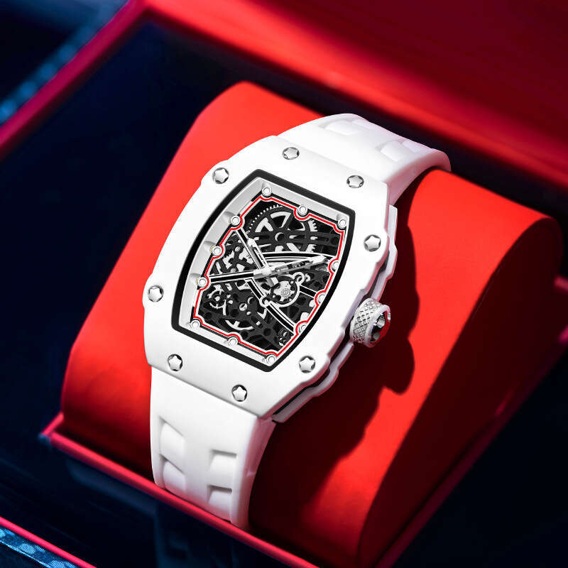 2026 New Designer Ultra Thin Unique Luminous Barrel Shaped Quartz Fashion Casual Waterproof 67-02 Men's Wristwatch