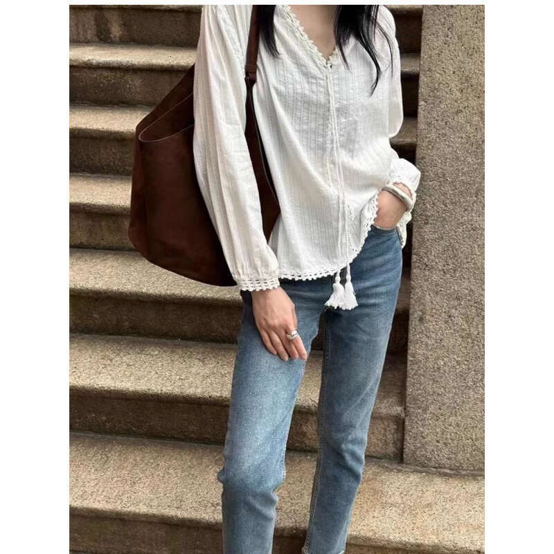 Khaite New Handbag, Frosted Cowhide Suede Dumpling Bucket Bag, Single-Shoulder Large-Capacity Tote Bag Kl928