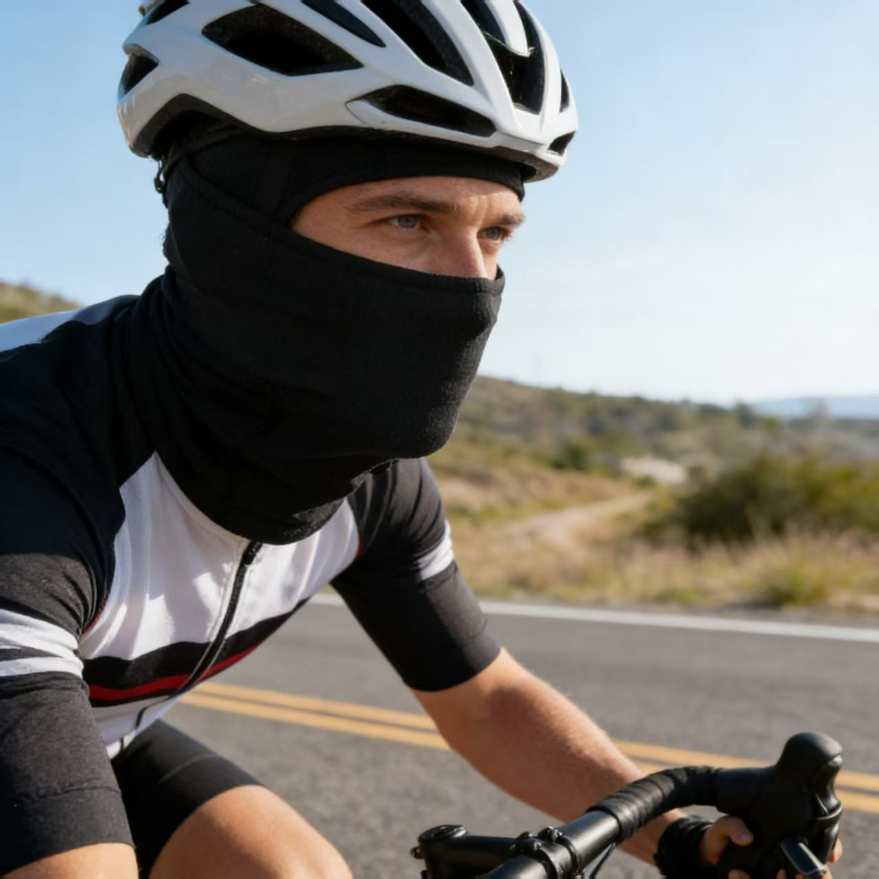 High-quality ice silk nylon motorcycle 2026 riding motorcycle hood Sun-proof, sweat-proof, wind-proof and dry ice cool breathable riding mask customiz