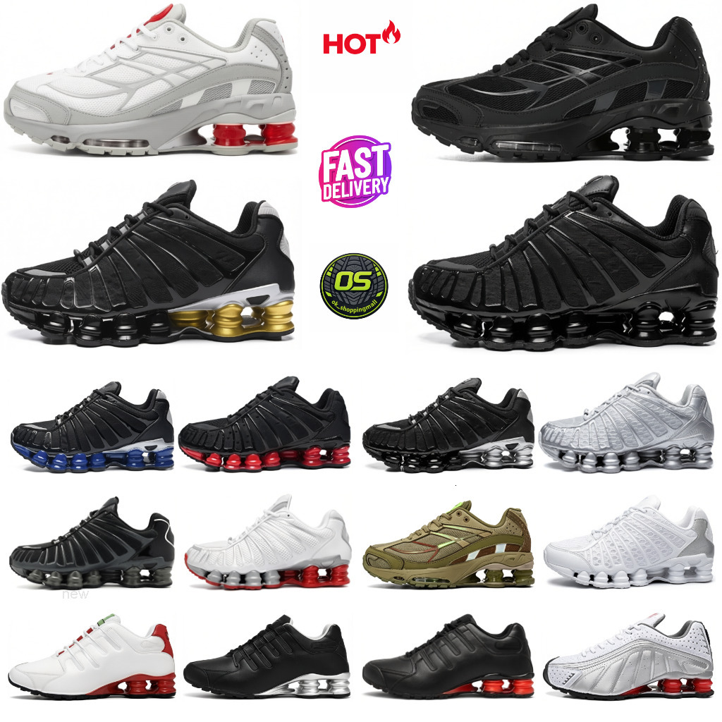 Men Women Shox tl Running Shoes Designer Sneakers Mens Trainers White Black Gold Grey Breathable Athletic Outdoor Sports Sneaker Fashion Runner Size 3