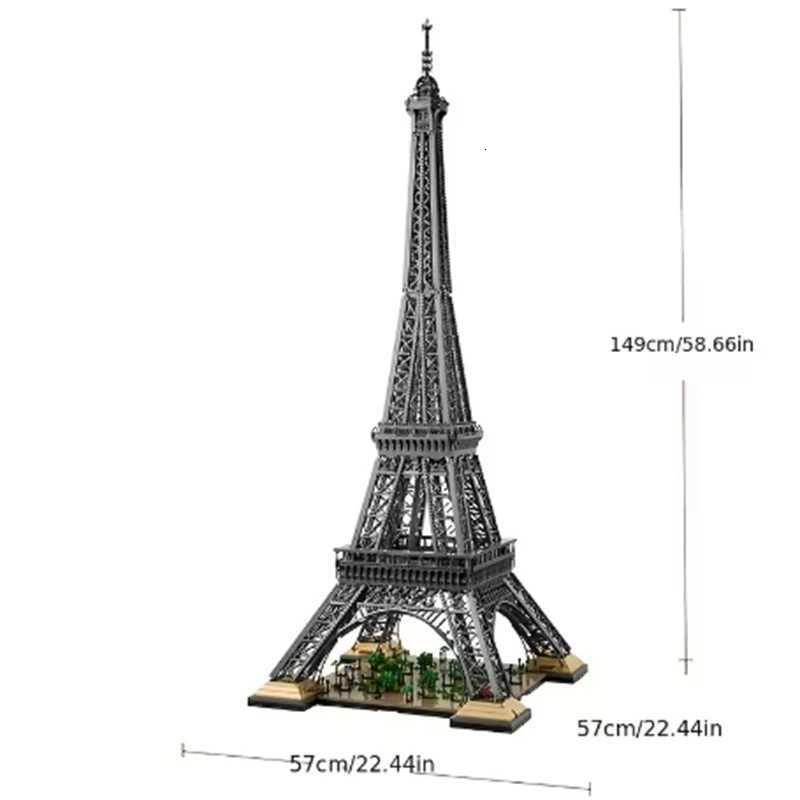 10001Pcs Eiffel Tower Bulding Blocks 15M 10307 Tall Model Bricks PARIS Architecture for Birthday Kids GiftsT260420