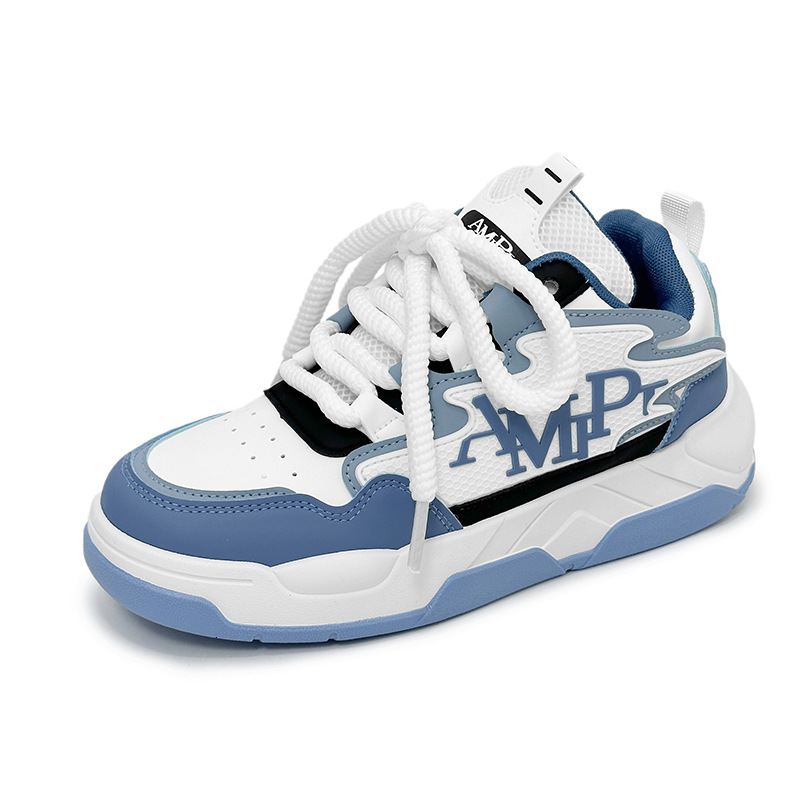 Men's New Versatile Sports Casual Sneakers Hot Trend Shoes Black and White Chunky Sneakers Trendy Letter Print Casual Dad Shoes