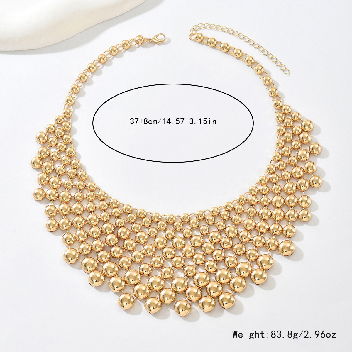 Best-selling exaggerated shawl necklace light luxury high-end fashion versatile unique niche style for women250305