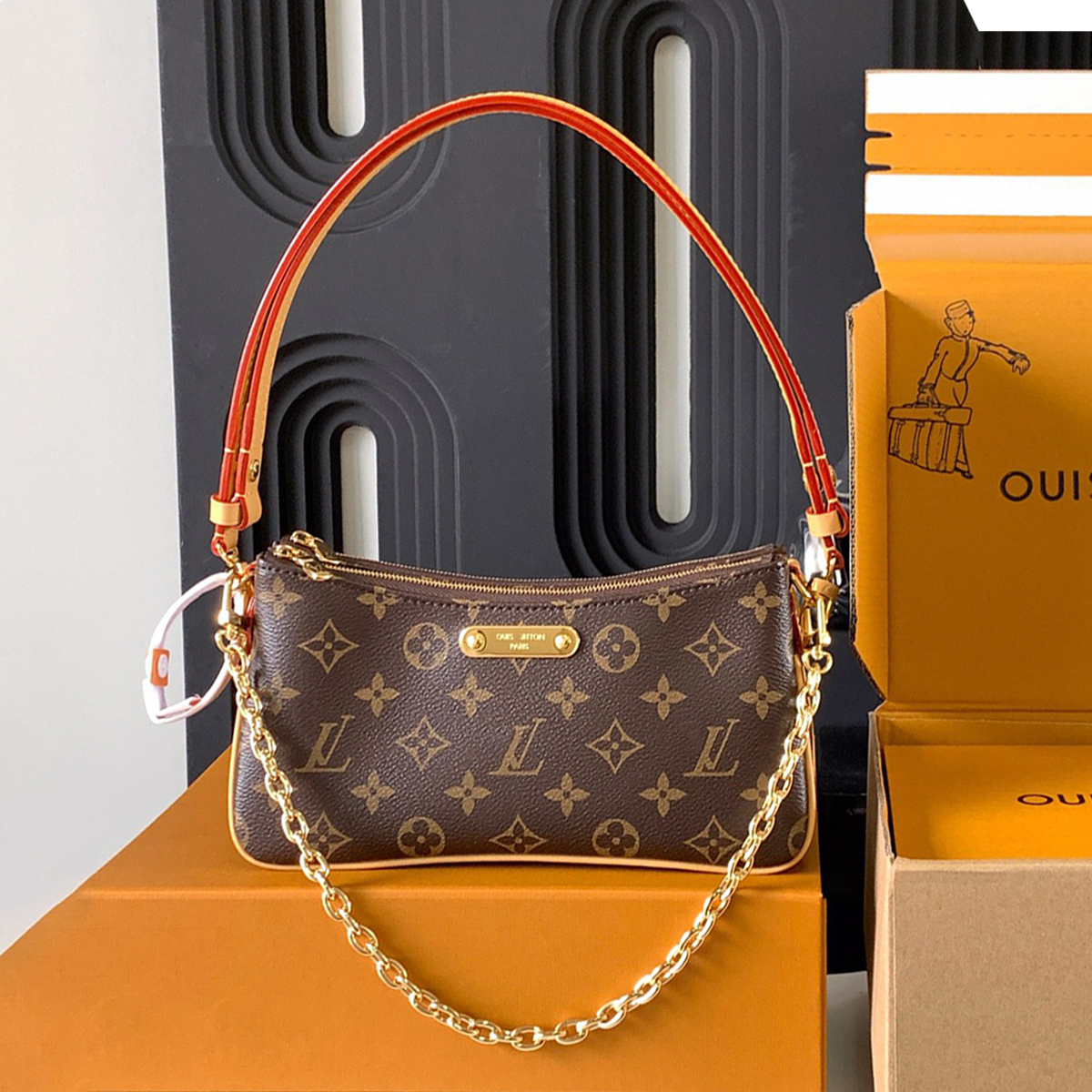 Designer Bag Liv Pochette luxury bag Fashion shoulder bag High Quality Women's handbag purse wallet Old Flowers Cowhide crossbody bag women Classic chain beach bag 01