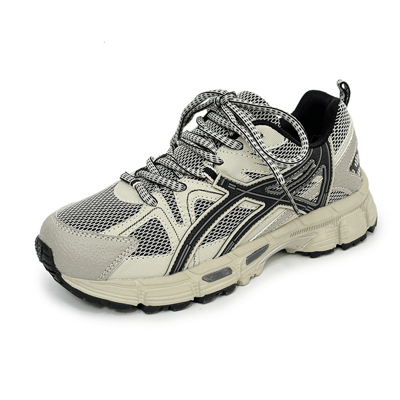 Men Lightweight Breathable Mesh Dad Shoes Comfortable Cushioned Sole All-match Daily Commute Footwear - view 5