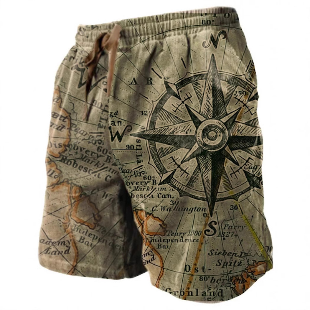 Summer Designer Heavyweight 2026 New Men's Home Beach Shorts 3D Digital Printing Painting Outdoor Leisure Fashion Versatile Design Casual Shorts