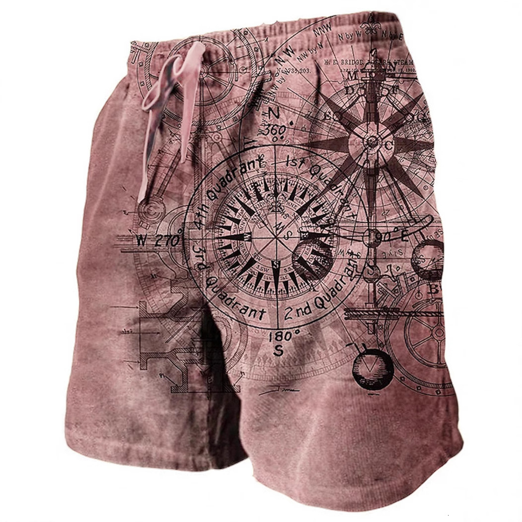 Summer Designer Heavyweight 2026 New Men's Home Beach Shorts 3D Digital Printing Painting Outdoor Leisure Fashion Versatile Design Casual Shorts