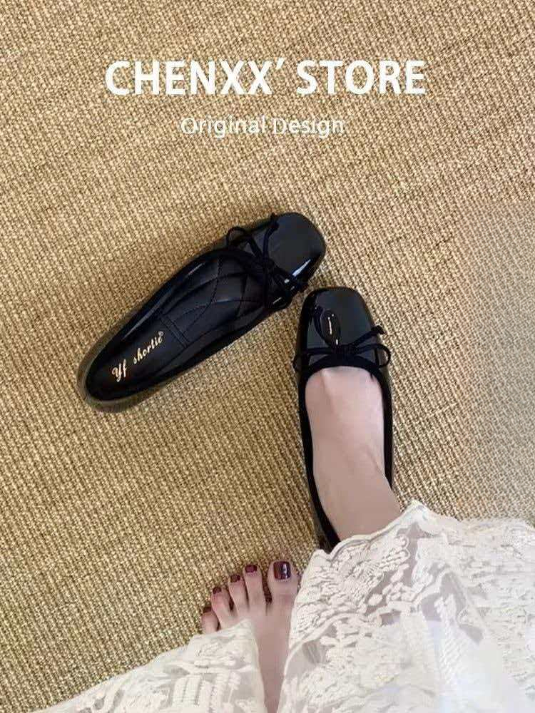 Designer Vintage Butterfly-knot Women Mary Jane Fashion Slip On Party Dress Female Elegant Low Heel Shoes ddmysaturn