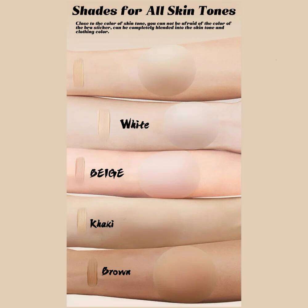 Nippies Cover Sticky Adhesive Silicone Pasties Reusable Pasty Nipple Covers for Women 5 Pairs Travel Set - view 4