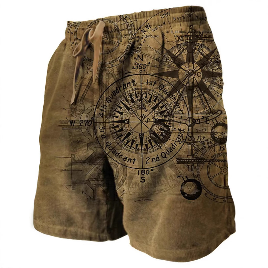 Summer Designer Heavyweight 2026 New Men's Home Beach Shorts 3D Digital Printing Painting Outdoor Leisure Fashion Versatile Design Casual Shorts