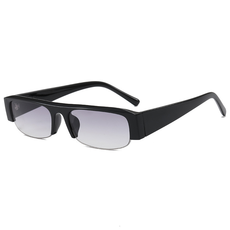 Designer sunglasses 2026 New Model Sunglasses, Same Style as on Xiaohongshu, European and American Personalized Fashion Retro Half-Frame Plain Women&#