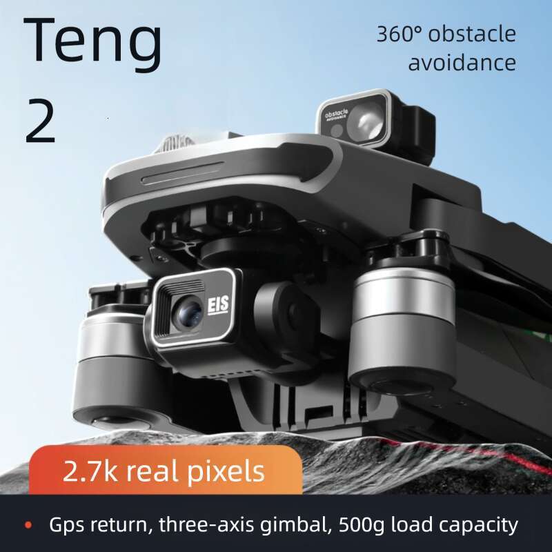 S155 RC Drone with 3-Axis Gimbal HD Camera, GPS Auto Return, Obstacle Avoidance, 4K Quadcopter Professional Foldable Drone CKS