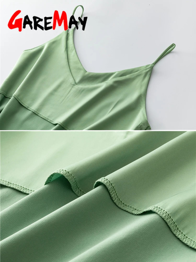 Spaghetti Strap Top Women Halter V Neck Basic White Cami Sleeveless Satin Silk Tank Tops WomenS Summer Camisole 260418