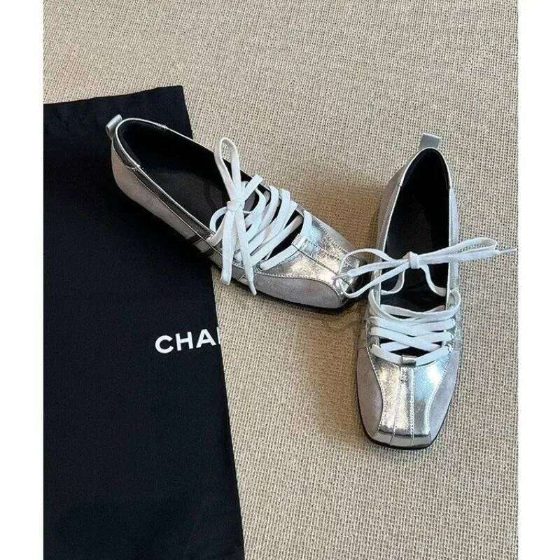 Hot Selling 2026 Ballet Flat Shoes Women's Spring Autumn New Style Low Heel Microfiber Upgraded EVA Insole Rubber Bottom Trendy