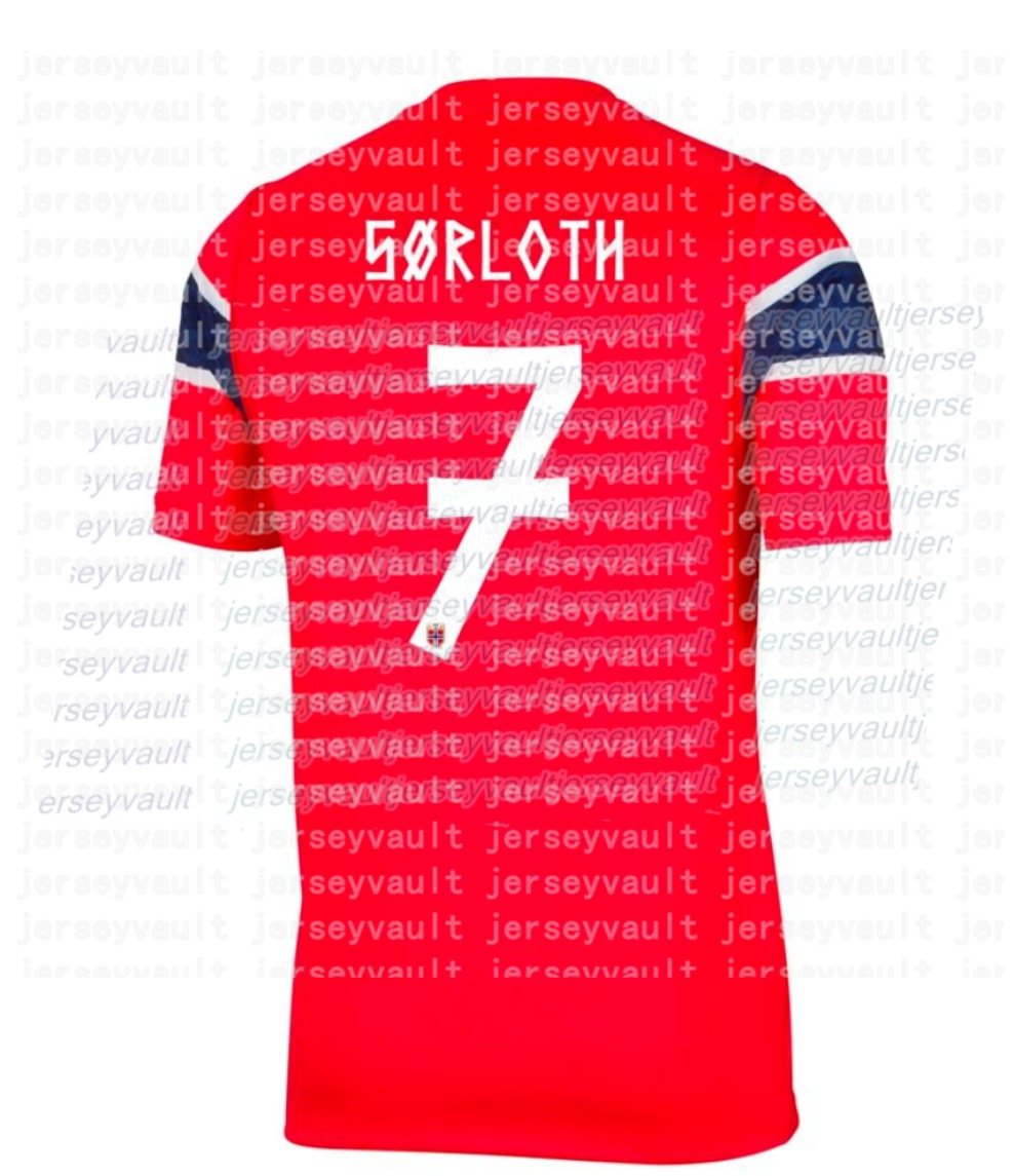Erling Braut Haaland 9 Norway 2026 Soccer Jeresy Custom Martin Odegaard Larsen Bobb Schjelderup Sorloth S.Berge Thorstvedt Nusa Ryerson Ajer Heggem Ne