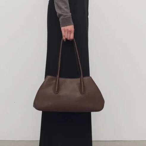 R O W Alger Saddle Bag Minimalist Genuine Leather Shoulder Bag Long Handle Underarm Bag Commute Tote Handbag For Women SENYY