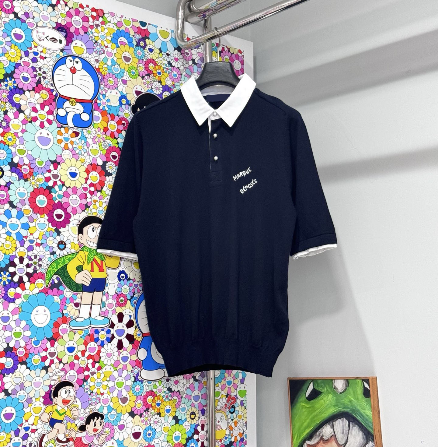 Men's Plus Tees & Polos Round neck embroidered and printed polar style summer wear with street pure cotton M set shorts tshirts set Sweater 5y