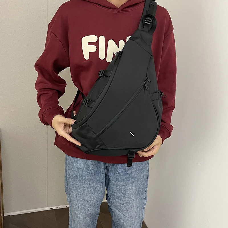 Sling Bags for Men Large Capacity Man Chest Bag Casual Travel Unisex Crossbody Bag Nylon Storage Shoulder Bag Student Backpacks260415BJ - view 3