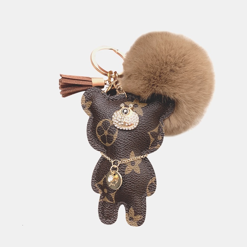 Bag pendant, car keychain, trendy pendant, cute bear, keychain for men and women, couple keychain, backpack decoration gift