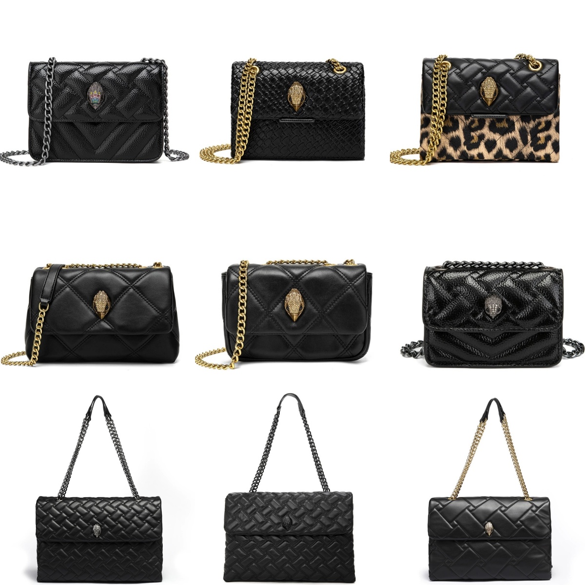 10A London Top Designer Bag Fashion Kurt Geigerr Bag Eagle Head Rainbow Banquet Clutch Handbag Wallet Chain Luxury Kurt Shoulder Bag Purse Gift Sac B6