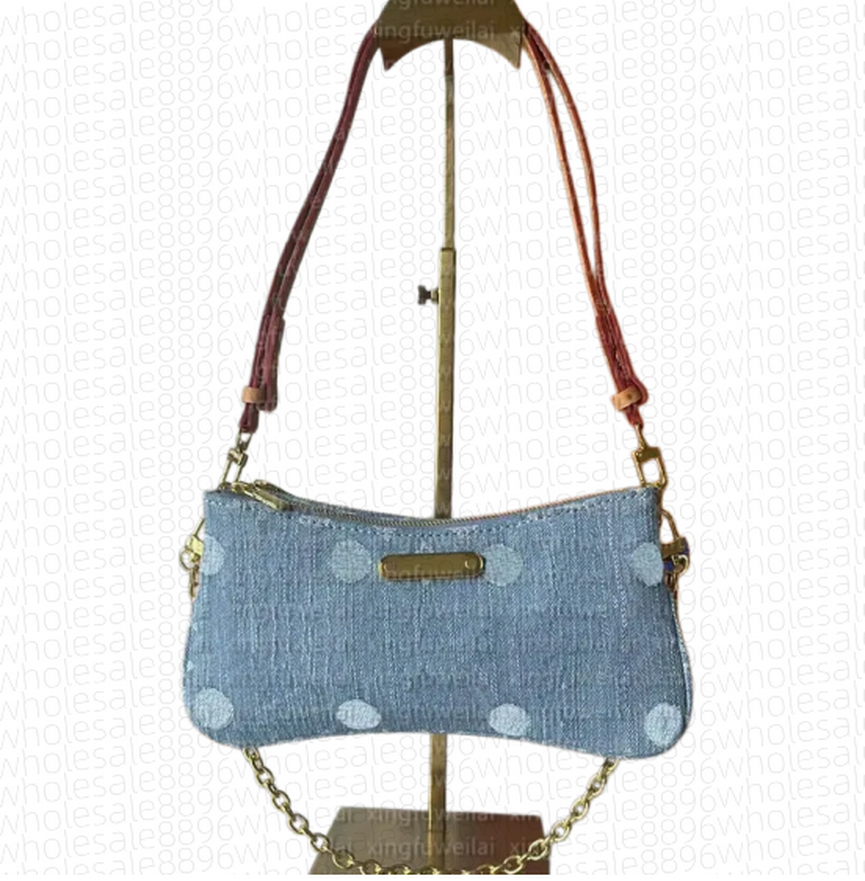 Designer Bag Women Liv pochette Denim Crossbody Lady Shoulder Bag Luxurys Leather sleek Woman Design Handbag Totes Wallet Classic Messenger Purse High Quality