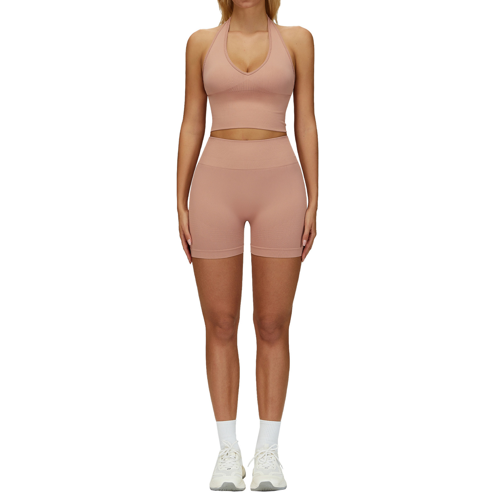 2PCS Yoga Suit Sports Set Yoga Clothing Gym Set Women Tracksuit Running Workout Clothes Long Sleeve Sports Bra Athletic Wear 251111