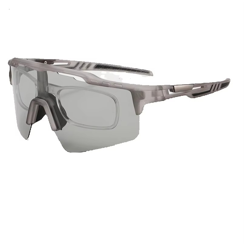 Cross-border cycling outdoor polarized glasses for driving and night vision, integrated windproof colorful sports sunglasses, can be fitted with presc