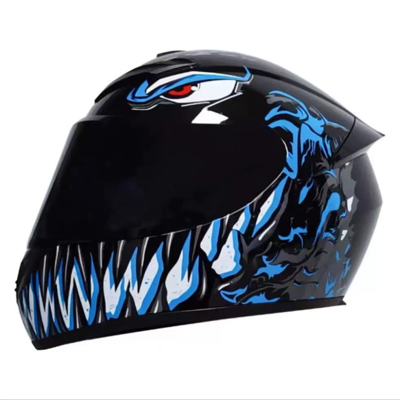 Motorcycle Helmet and Safety Scooter Motorcycle Modular Capacitor Helmet Engine Full Face Integral Motorcycle Full Helmet