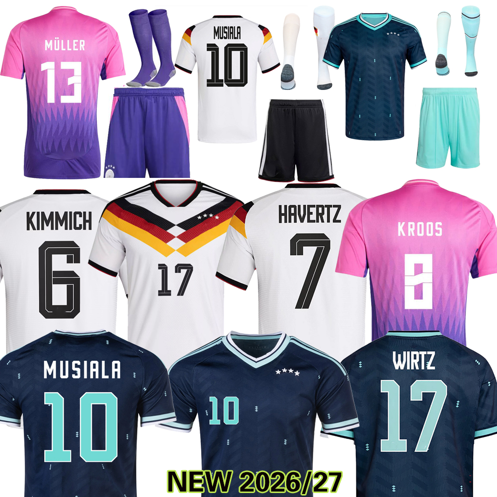 2024 2026 2027 GerMANyS Soccer Jerseys HAVERTZ MULLER 24 25 26 27 HUMMELS GNABRY MUSIALA KROOS WERNER DRAXLER Wirtz Havertz Home away Men Kids Kits Football Shirts