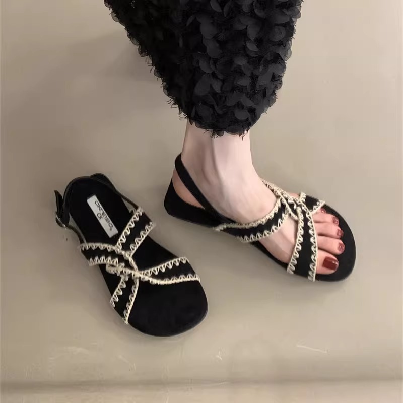 Casual Shoes 2026 Summer Barefoot Leather Flat Sandals For Women Men Shoe With MInimalist Soft Sole Light Weight Sandalias De Mujer