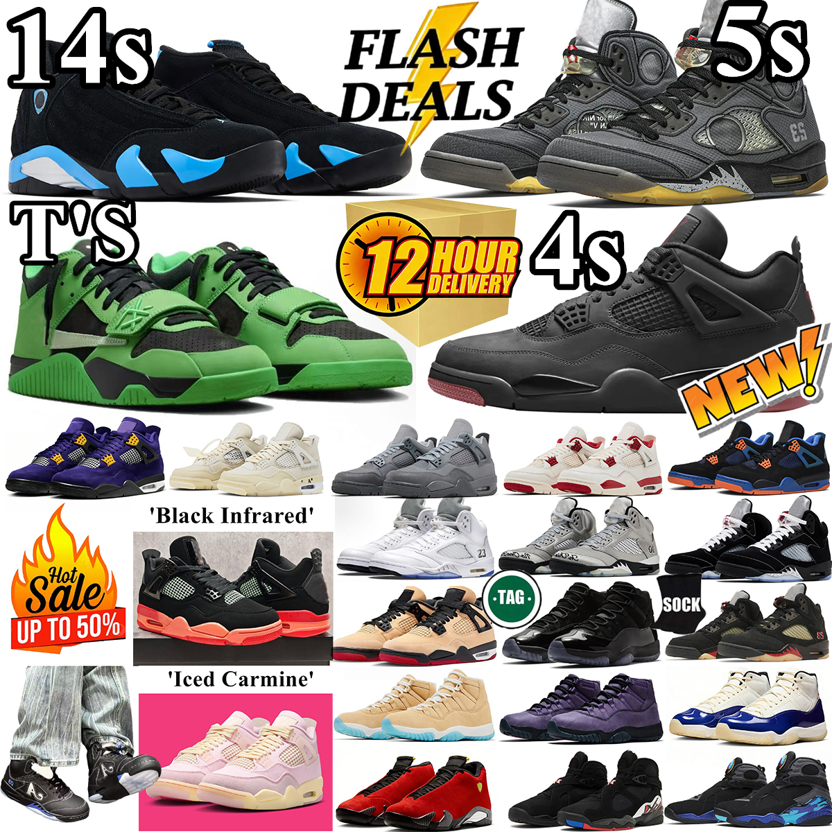 4s Lemonade 5s 6s 11s 14s Basketball Shoes Gamma Blue Wolf Grey Varsity Red Sport Royal White Metallic Black Cat Taxi Pearl Pink Comic Steel London Men Women trainers