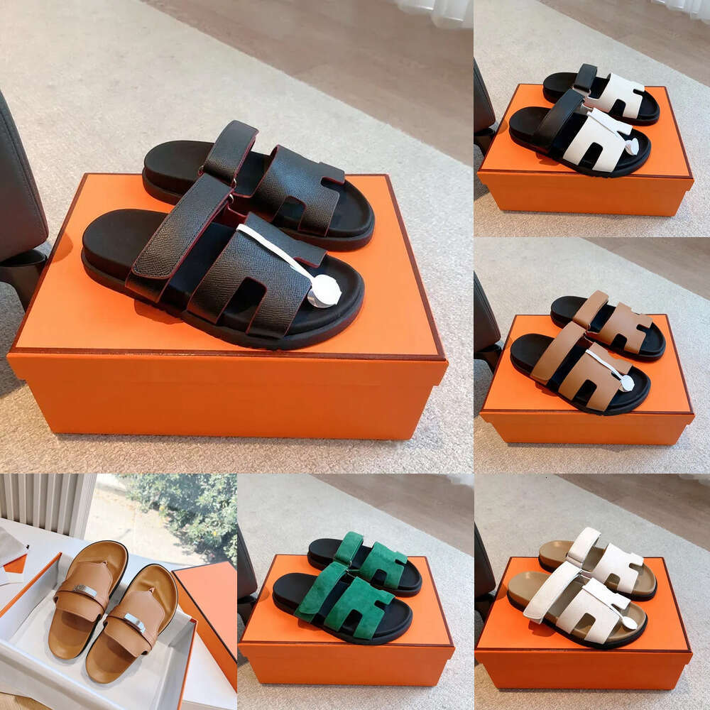 with box Chypre Sandals Designer Luxury Classic Beach Flat Slippers Summer Canvas Suede Denim Leather White Black Flip Flops Fashion Platform Men Women Slides 35-45
