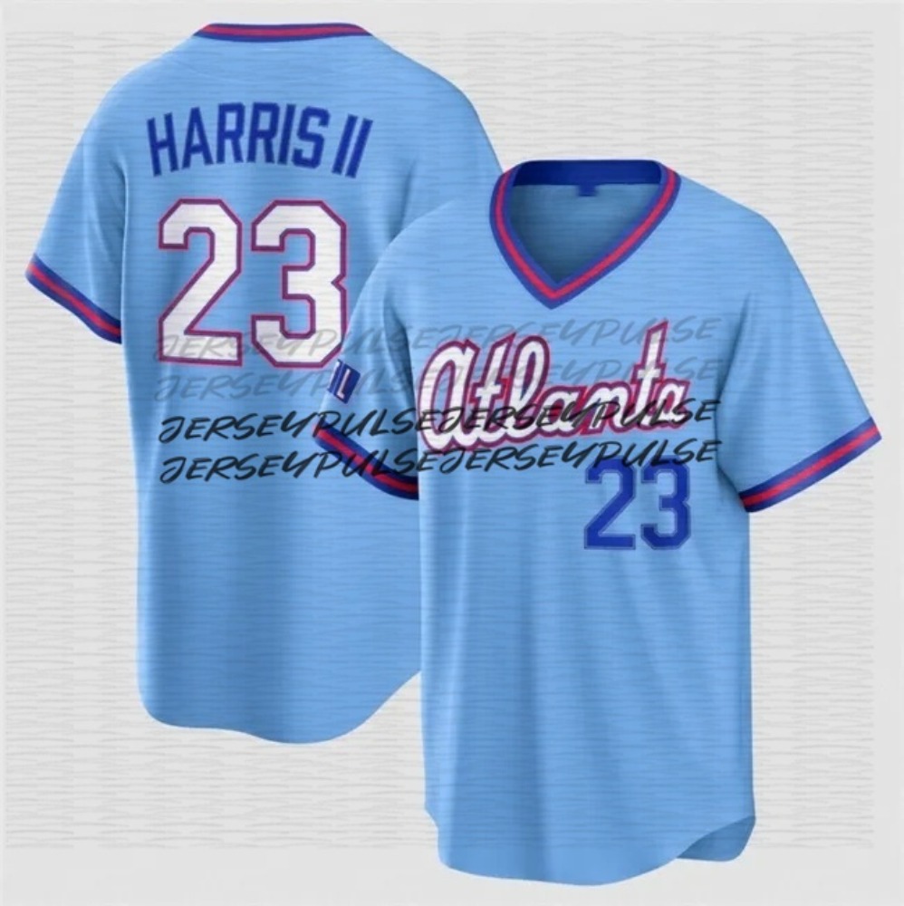 Ronald Acuna Jr Baseball Jersey Matt Olson Ozzie Albies Austin Riley Chris Sale Spencer Strider Michael Harris II Drake Baldwin Dale Murphy Chipper Jo