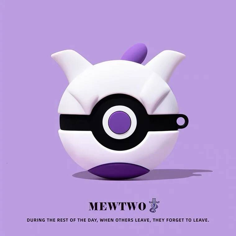 Airpods Case,3D Pokemon Ball Shockproof Silicone Earphone Anime Cover Airpod Pro 3 Case Funda For Kids - view 3