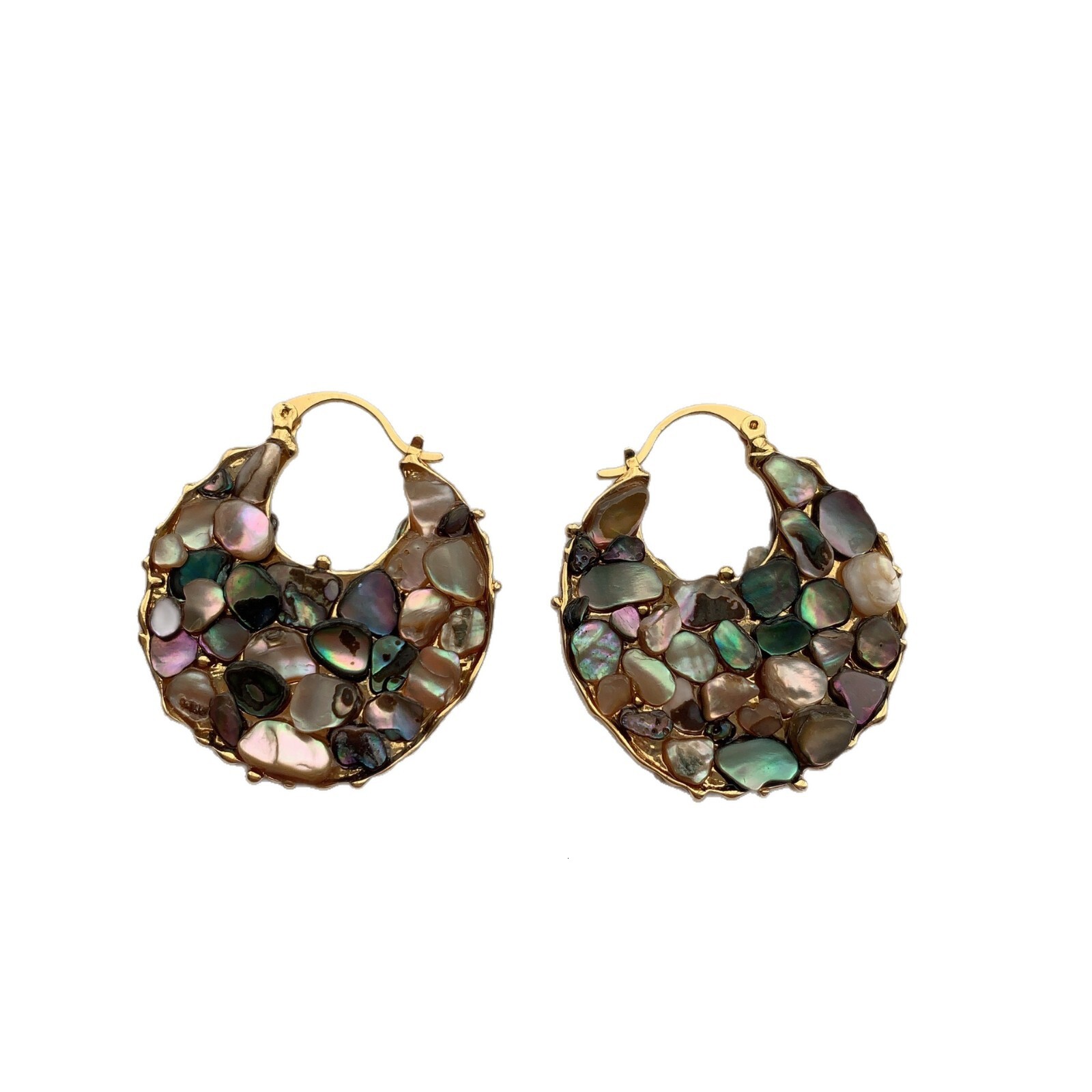 Earrings For Women Colorful Natural Mother Of Pearl Butterfly Shape Exquisite Unique Versatile Fashion Simple Elegant Jewelry - view 7