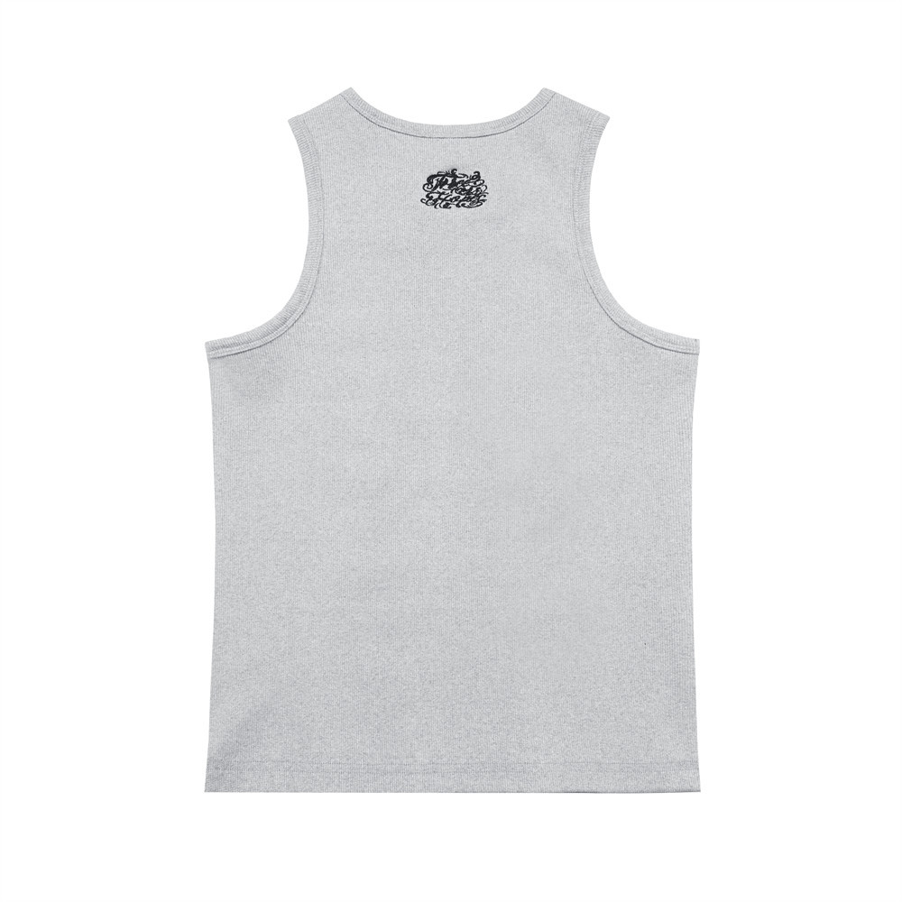 2026 Chicano letters Embroidery tank top Mens Summer Streetwear Crew Neck Slim Sleeveless Singlets Men