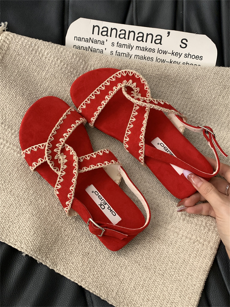 Casual Shoes 2026 Summer Barefoot Leather Flat Sandals For Women Men Shoe With MInimalist Soft Sole Light Weight Sandalias De Mujer