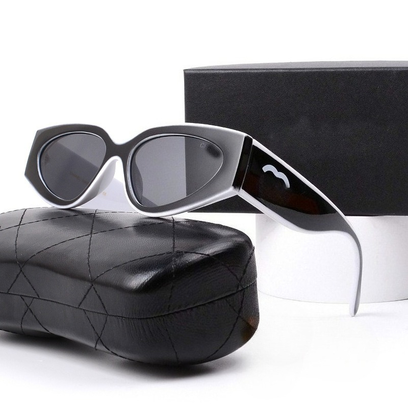 New Designer Sunglasses Oversized Cat Eye Sunglasses Women Man Luxury UV Protection Shades Trendy Retro Style with Box