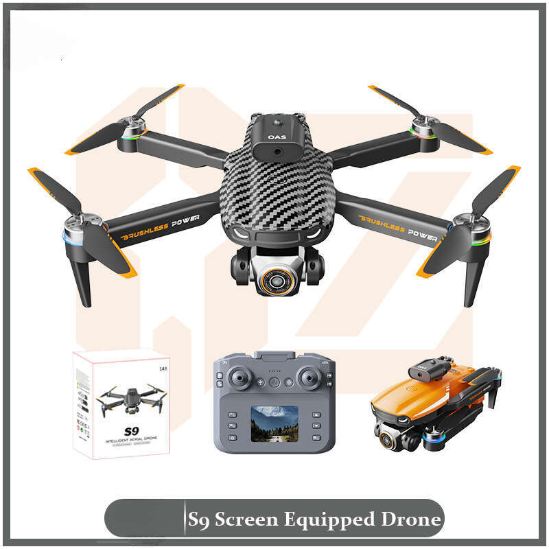 S9 RC Drone 4K HD Aerial Photography Long Endurance Screen Display Foldable Quadcopter Remote Control Toy Gift For Kids CKS