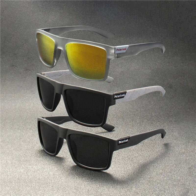 High Quality 5PCS Luxury Polarized Sunglasses Men Women Fashion Square Male Sun Glasses Vintage Driving Fishing Eyeglasses Sport Shades