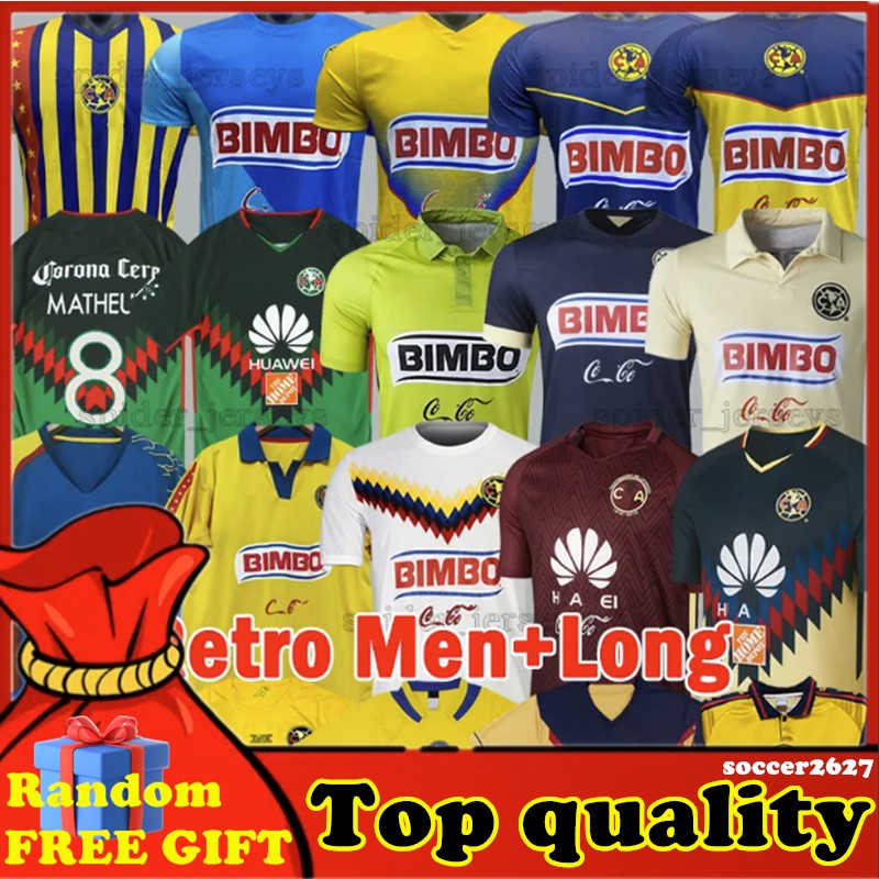 1995 Club America Retro soccer jerseys 2000 01 04 05 06 13 16 17 Football Shirts 1993 94 95 98 99 S.CABANAS ZAMORANO BRANDAO CHUCHO Men Uniforms