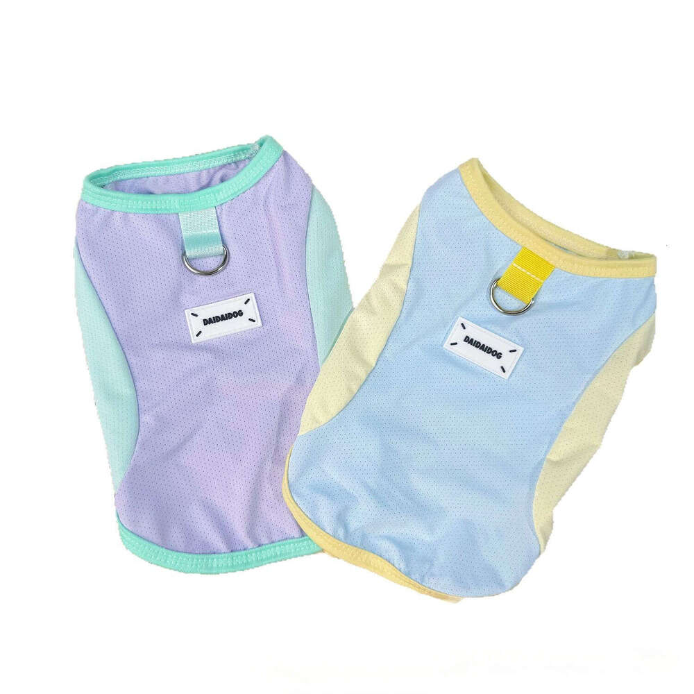 Famous brand Pet Clothing Summer Thin Breathable and Dog Clothes Cat Ice Silk Mesh Cooling Sun Protection Wholesale pupakaIK