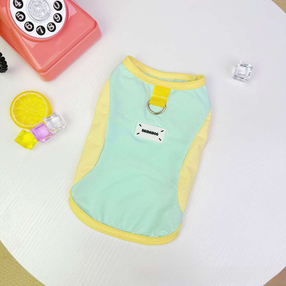 Famous brand Pet Clothing Summer Thin Breathable and Dog Clothes Cat Ice Silk Mesh Cooling Sun Protection Wholesale pupakaIK